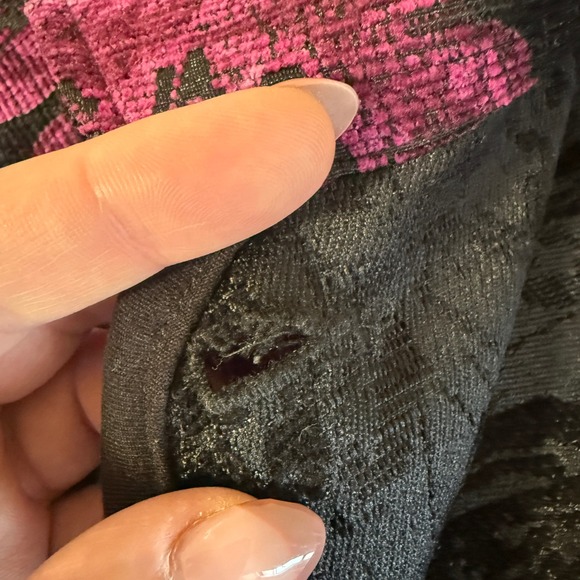 Vintage Womens Romantic Floral Textured Blazer Jacket Size 12 Career Business - Picture 3 of 15